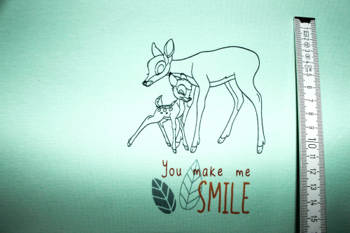 Jersey My little Baby mint Bambi (ca. 90 cm)